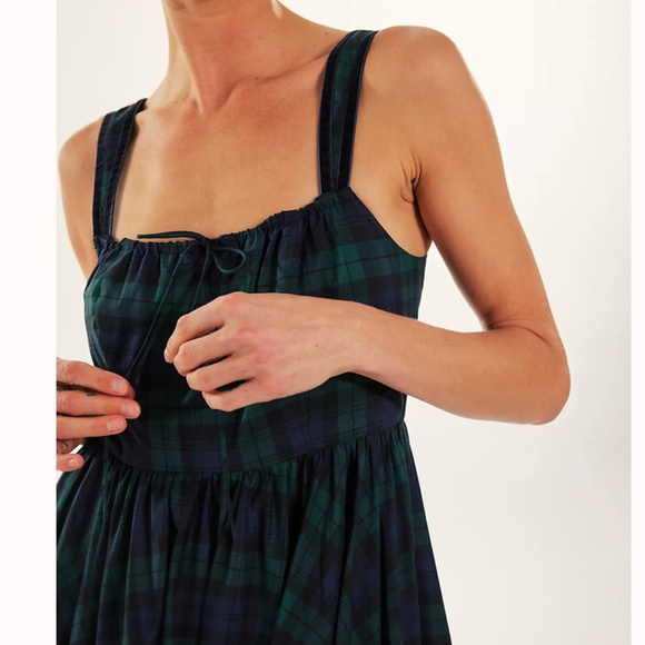 Selkie Free People Scotland Plaid Maxi Dress Never Been Worn - Picture 2 of 9